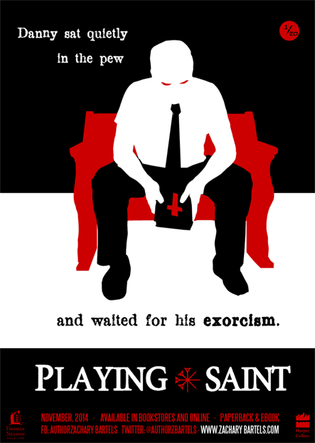 Playing Saint: Danny sat quietly in his pew...and waited for his exorcism.