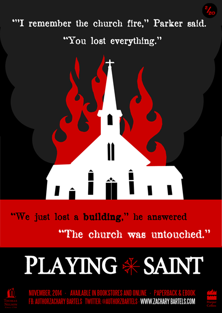 Playing Saint. We just lost a building in the fire. The church was untouched.