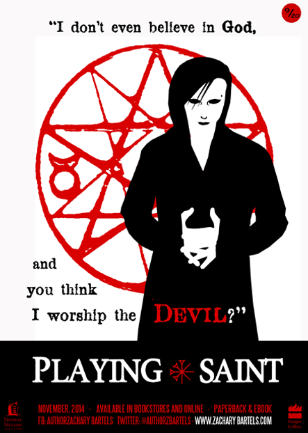 Playing Saint. Damien scoffed. I don't even believe in God, he said, and you think I worship the devil?